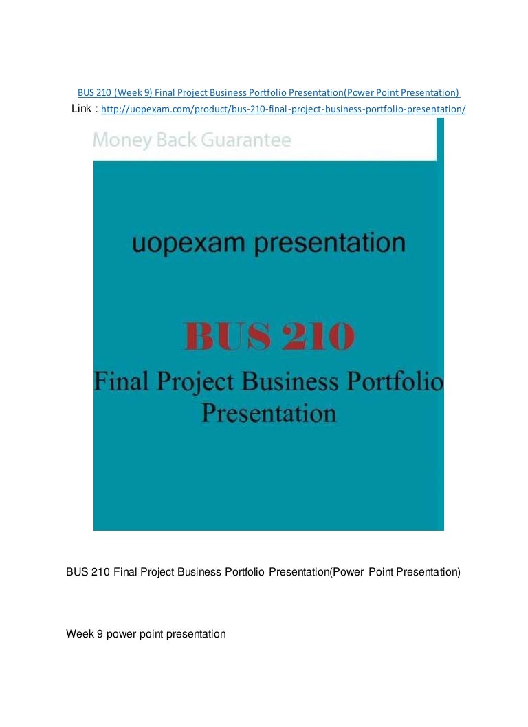 Bus 210 week 9 final project business portfolio presentation image
