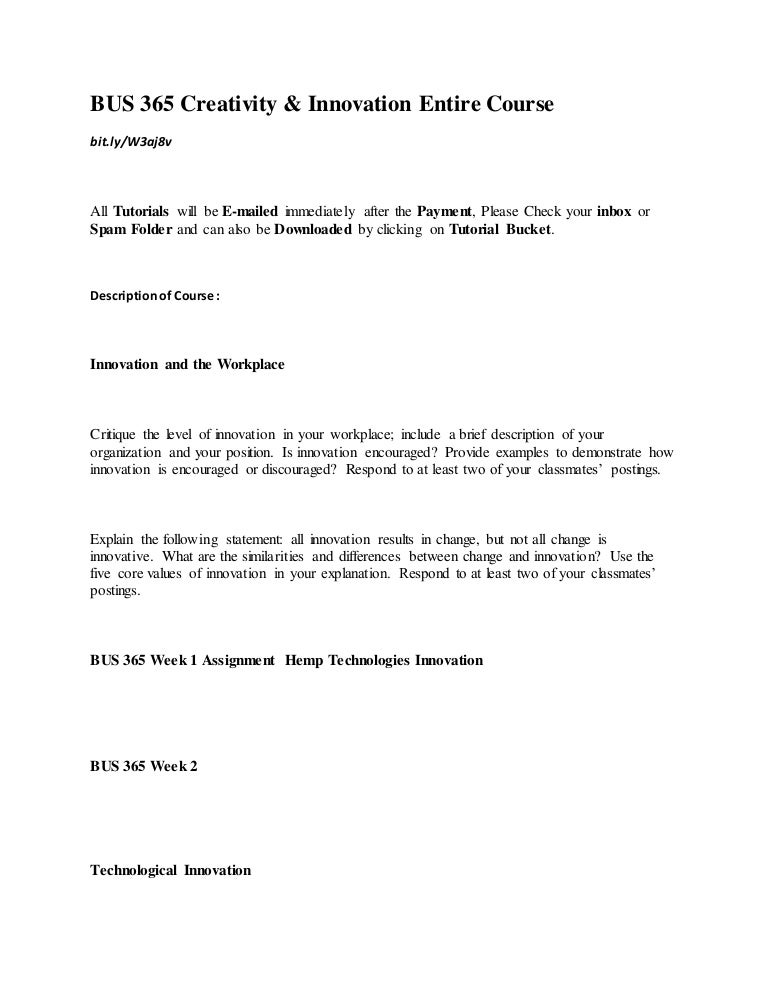 Essay on bus 365 creativity and innovation 04 picture