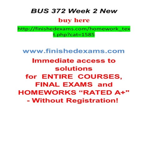Bus 372 week 2 new | PDF