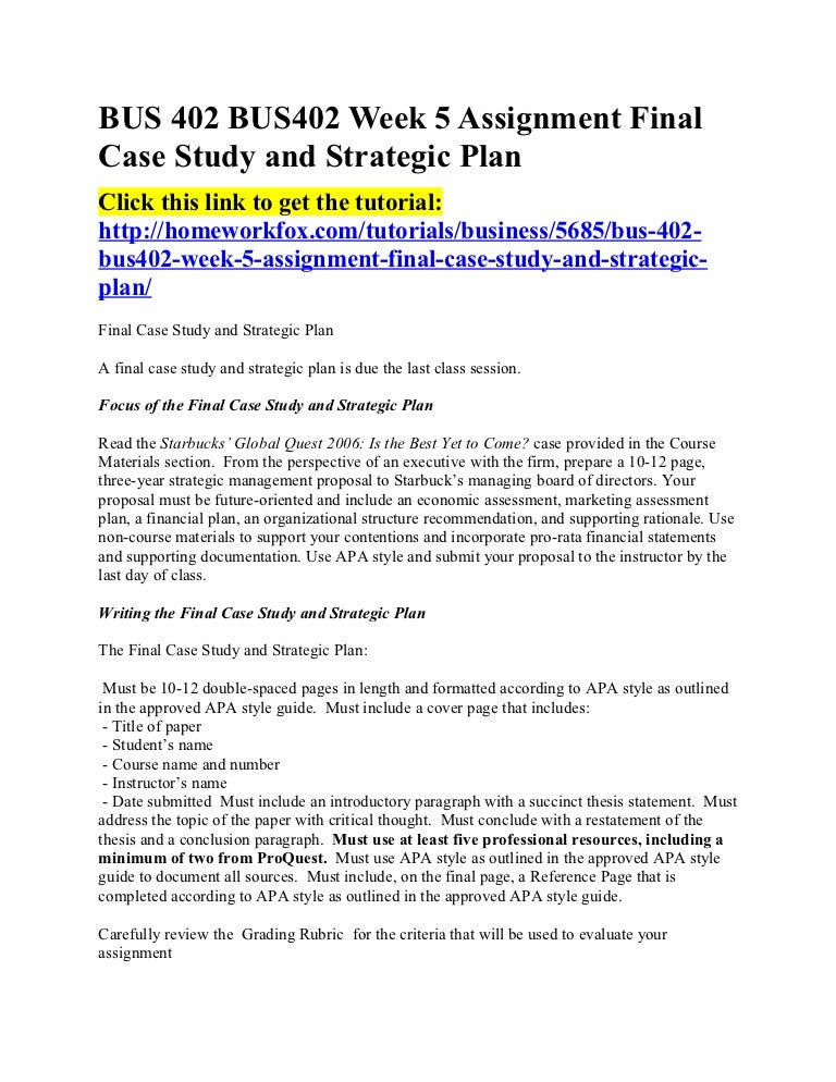 Week 5 assignment strategic change case study picture