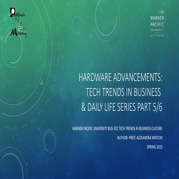 Hardware Advancements Driving Business Transformation in 2025 | PPTX