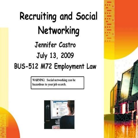 Social Networking and Recruiting