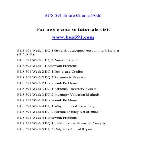 Bus 591 | DOCX