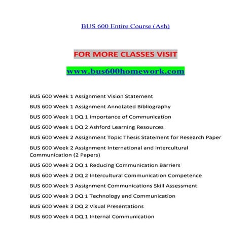 BUS 600 HOMEWORK Learn by Doing/bus600homework.com