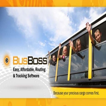 BusBoss Overview - Easy and Affordable Routing & Tracking Software | PPTX