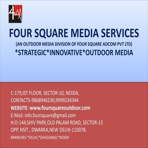 FOUR SQUARE MEDIA SERVICES BUS BRANDING | PPTX