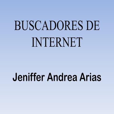 Buscadores internet