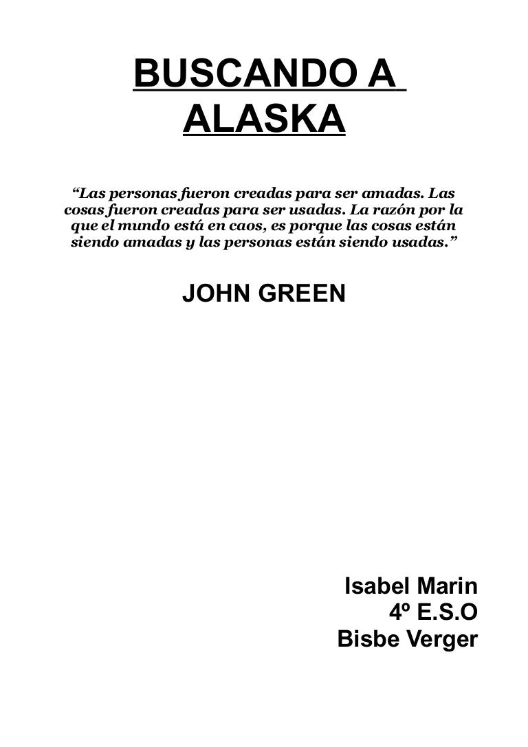 Buscando A Alaska