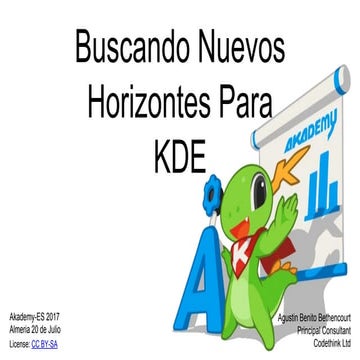 Buscando nuevos horizontes para KDE