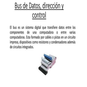 Bus de datos, dirección y control