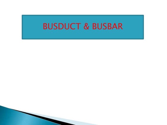 Busbar Presentation2.pdf | Physics | Science