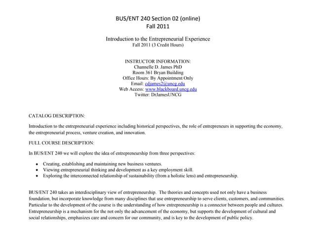 Busent24002syllabus fall 2011