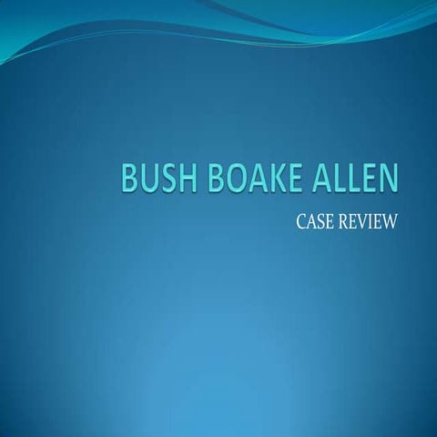 Bush Boake Allen