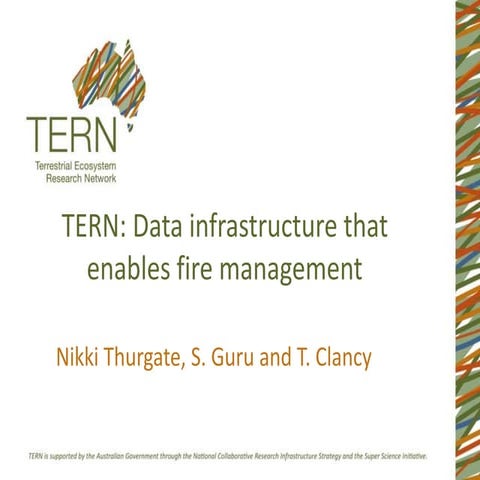 TERN: Data infrastructure that enables fire management