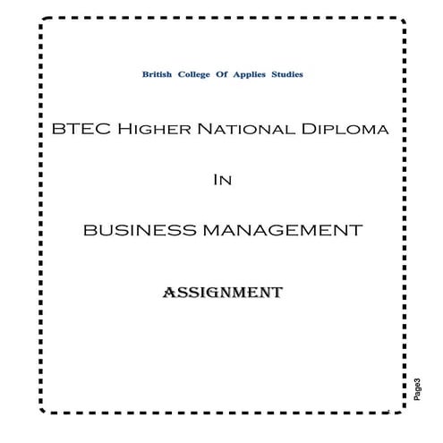 Busijness Environment