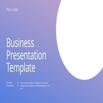 Business Presentation Template is a multipurpose template with modern, clean,...