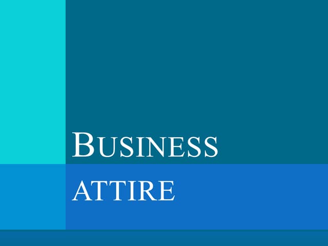 Dress Code Presentation | PPTX