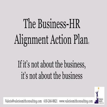 Business-HR Alignment Action Plan