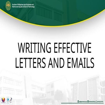 Business-Letter. Writing effective letters and emails | PPTX