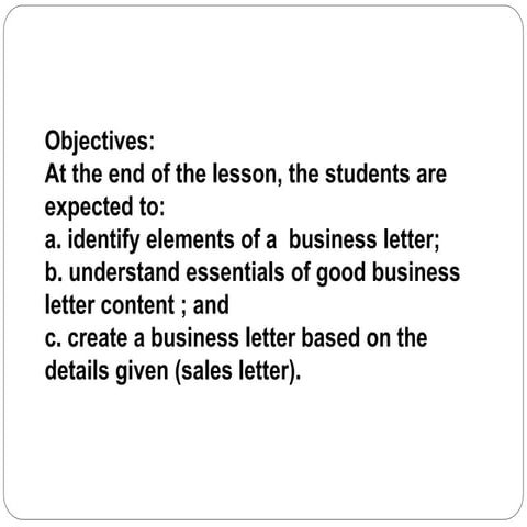 Business letter-ppt