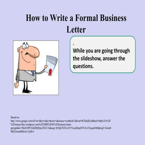 Business letter-ppt bew-mq-task
