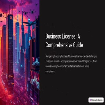 Understanding Business Licenses: A Comprehensive Guide