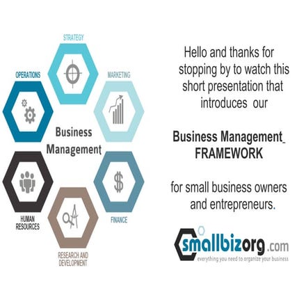 Business management framework