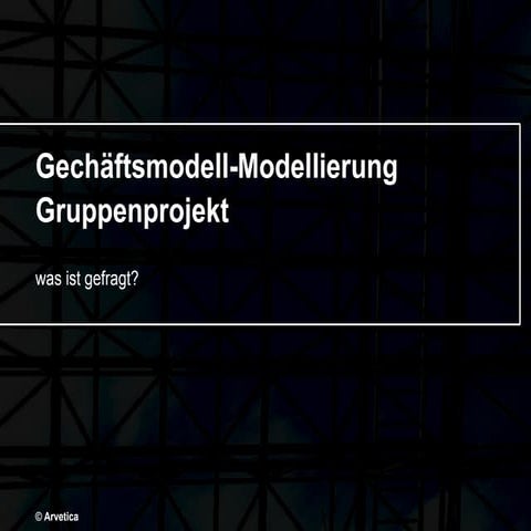 Business Model Course Group Project