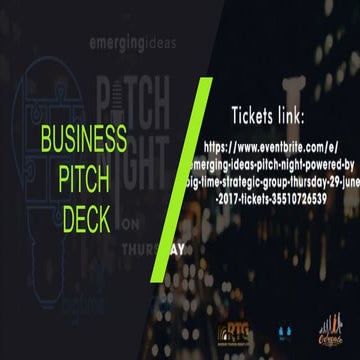 For Business Pitch Deck sample presentation