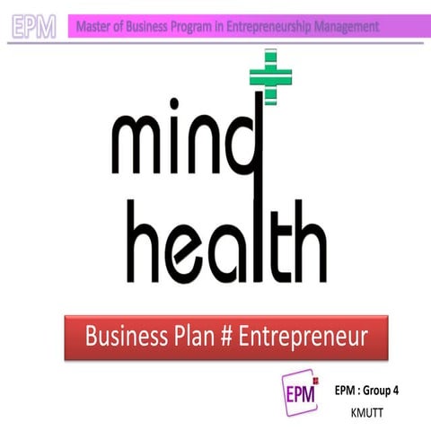 Business Plan # Mind Health
