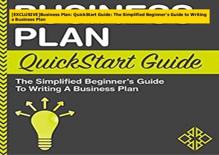 Beginners guide to writing a business plan picture
