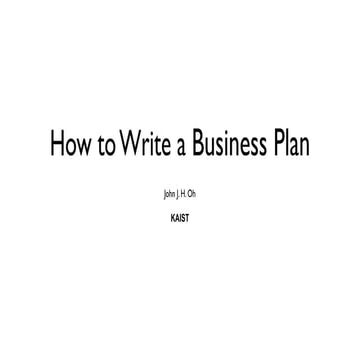 How to Write a Winning Business plan 2019