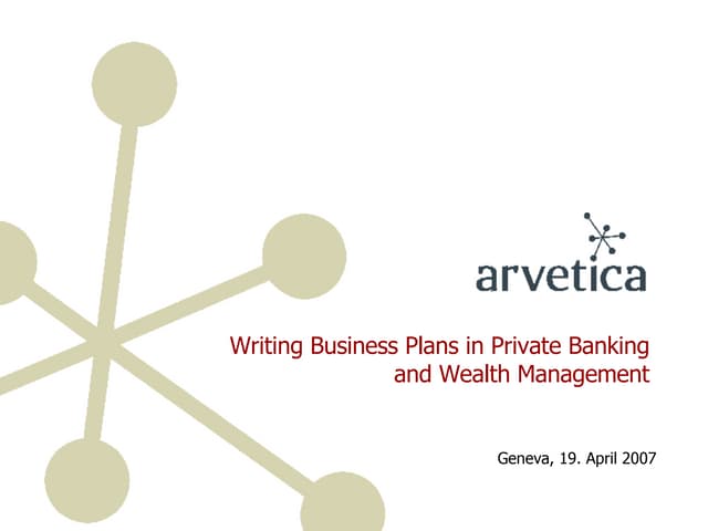 Business Plans in Private Banking a...