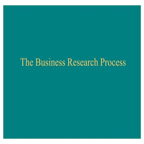 Business research-process