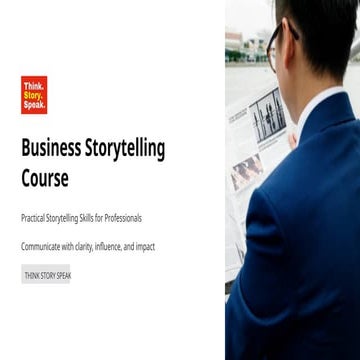 Business Storytelling Course: Practical Storytelling Skills for ...