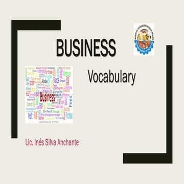 BUSINESS VOCABULARY | PPT