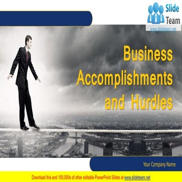Business Accomplishments And Hurdles PowerPoint Presentation slides
