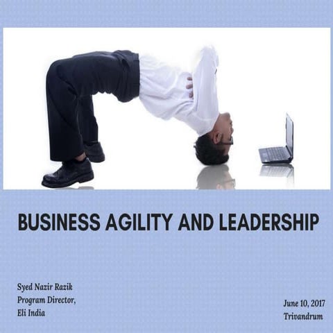 Business Agility and Adaptive leadership