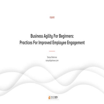 Business agility for beginners practices for improved employee engagement