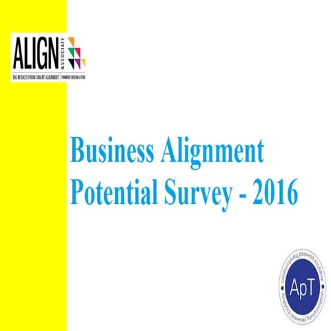 Align Associate - Business Alignment Potential Survey 2016 | PDF