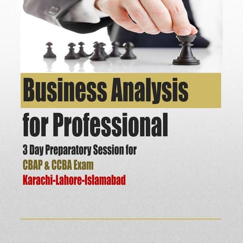 Business Analysis (CBAP) Training