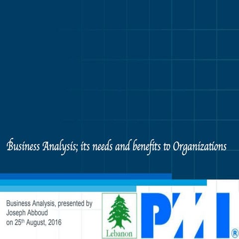Business analysis | PPT