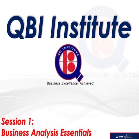 Business  Analysis Essentials