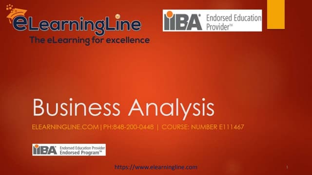 Business analysis training