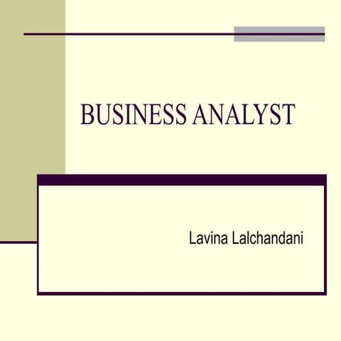 Business analyst