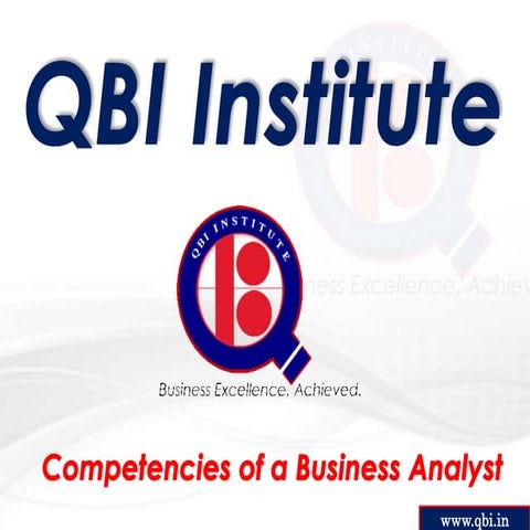 Competencies of A Business Analyst