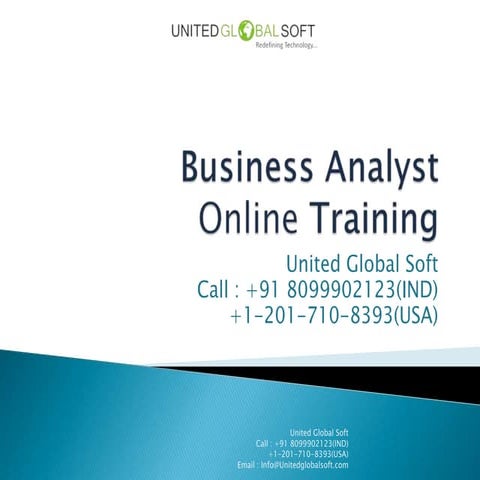 Business analyst online/Classroom  training