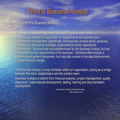 Business analyst training in india