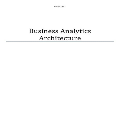 Business analytics