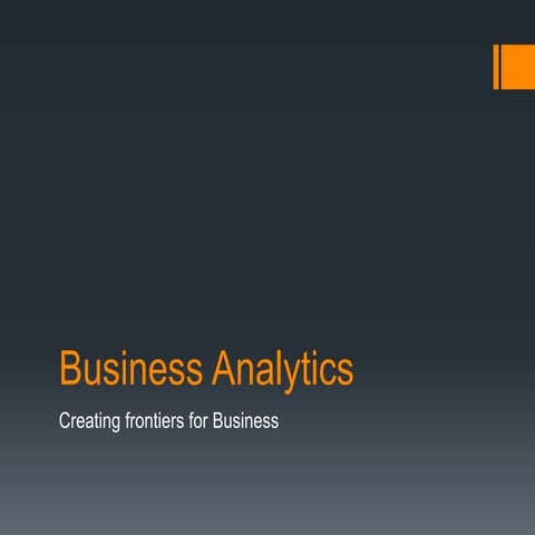 Business analytics